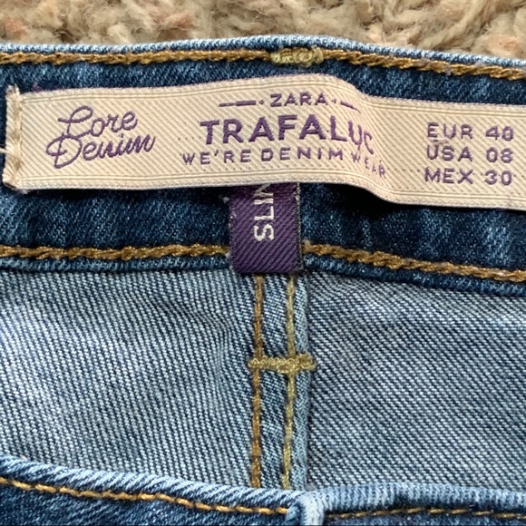 ZARA TRAFALUC SLIM skinny jeans size 8 (needs fix) - Picture 3 of 7